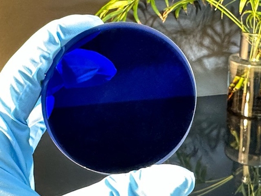 Caja de reloj de la lente de Crystal Jewelry Blue Sapphire Glass Windows de la piedra preciosa