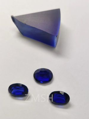 Blue Sapphire Row Gem Fe Ti Doped Kashmir Oceanico Azul Gem Cristal Joyería