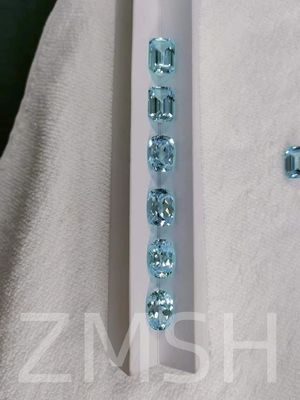 Azul cielo Artificial zafiro fila cristal gema azul claro para la decoración de joyas