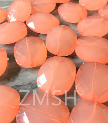 La luz del melocotón-naranja del laboratorio el zafiro piedra preciosa fusión de elegancia e innovación