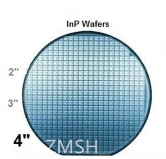 3 pulgadas InP Substrato de fosfuro de indio tipo N Semiconductor método de crecimiento VGF 111 100 orientación