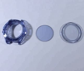 Resistencia de abrasión azul de la dureza 9H de la caja de reloj del cristal de zafiro del grueso 3.75m m alta