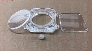 placa transparente de la caja de reloj del cristal de zafiro de 30-50m m para el vidrio óptico del reloj
