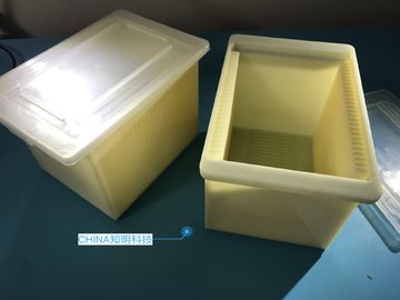 caja del portador de la oblea de 2inch 3inch 4inch PP para los substratos cuadrados de la oblea