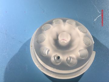 Forma modificada para requisitos particulares agujero líquido de cristal transparente de la rosca de tornillo de la válvula del zafiro