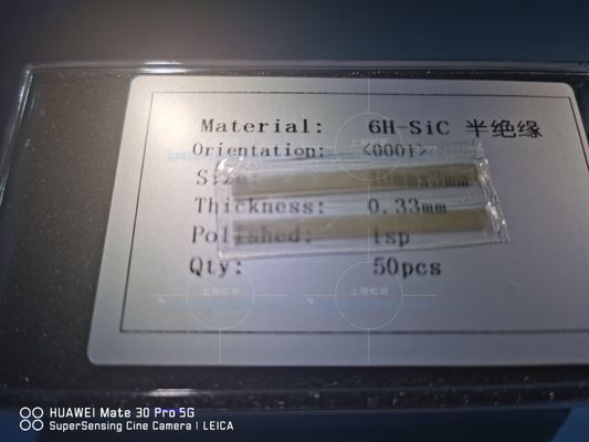 9,4 dureza sic Chips Silicon Carbon Wafers óptico