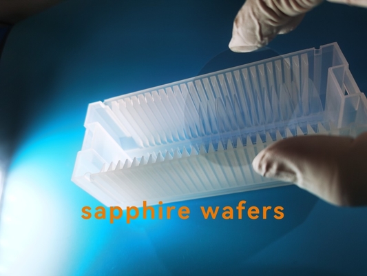 avión de 500um Sapphire Wafers Substrate C para el crecimiento epitaxial