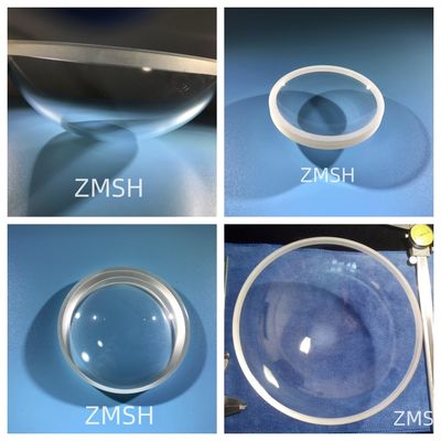 Cúpulas de zafiro de cristal único Al2O3 Resistencia al impacto UV Ventanas de hemisferio de zafiro