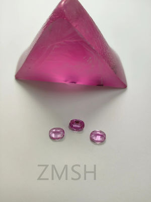Coral / Rosa Rosa Zafiro Crudo / Roughgem Cristal Laboratorio hecho para accesorios de joyería