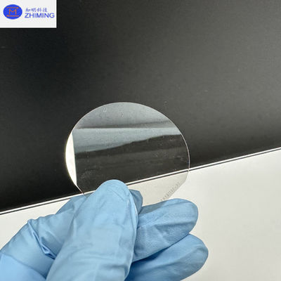Wafer de carburo de silicio tamaño personalizado Semi aislante Wafer de SiC casi incoloro Transparente Resistencia a la alta presión