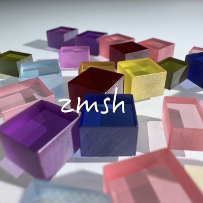 Cultivo artificial color dopado zafiro AL2O3 método CZ personalizado rubí azul Padparadscha