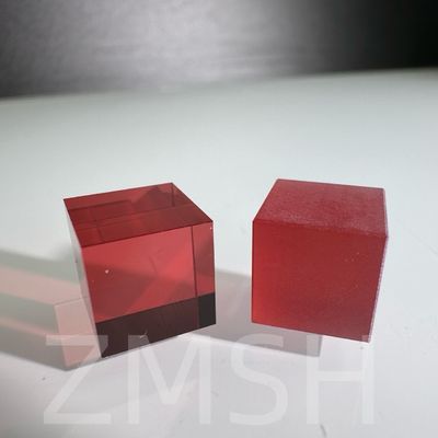 Cultivo artificial color dopado zafiro AL2O3 método CZ personalizado rubí azul Padparadscha