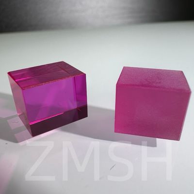 Cultivo artificial color dopado zafiro AL2O3 método CZ personalizado rubí azul Padparadscha