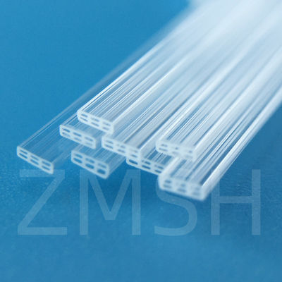 Óptico tubo de cuarzo fundido SiO2 cristal de vidrio personalizado transparente Ambos extremos abiertos Uno de los extremos cerrados
