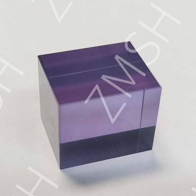 Cultivo artificial color dopado zafiro AL2O3 método personalizado CZ morado