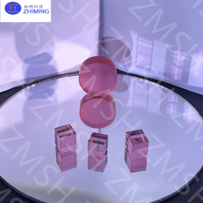 Zafiro rosa Materia prima Zafiro hecho en laboratorio Piedra preciosa Inmaculada Dureza de Mohs de 9