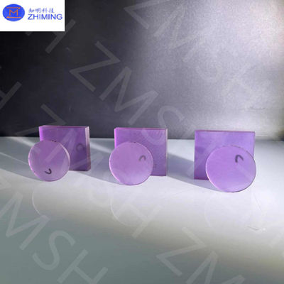 Saphiros hechos en laboratorio, piedras preciosas sintéticas, materias primas de la escala Mohs 9 para joyas, hechas transparentes.