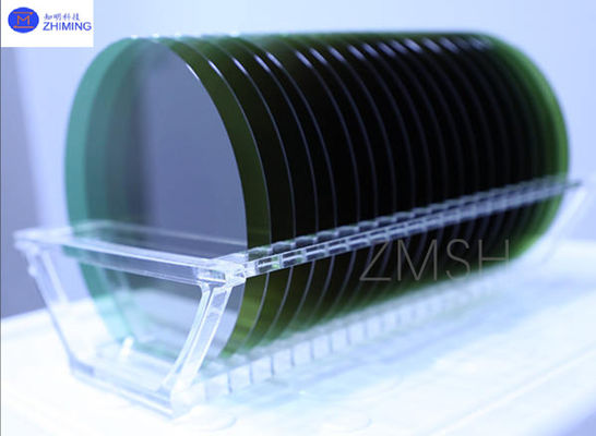8 pulgadas 4H-N SiC Wafer espesor 500±25μm o personalizado N-doped de calidad de investigación de producción de simulacro