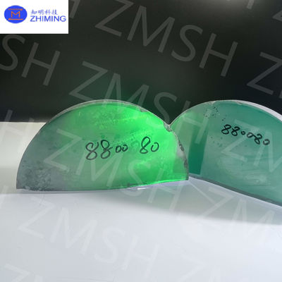 Verde esmeralda Moissanita SiC de cristal único dureza de Mohs 9,25 Moissanita materia prima para joyas