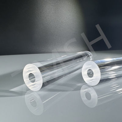 Método KY de tubo de zafiro transparente pulido Tamaño personalizado Al2o3 Tubo de conducción de zafiro de cristal único