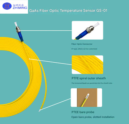 Sensor de temperatura de fibra óptica GaAs de alta precisión Transformador de monitoreo de puntos calientes EMI-resistente
