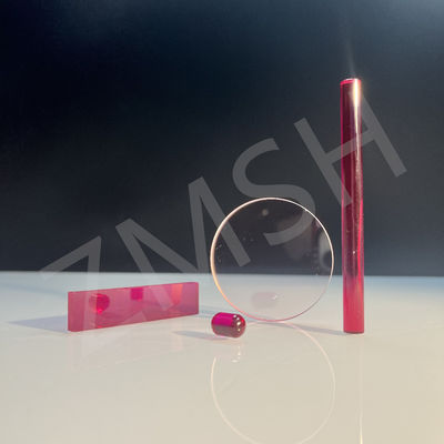 Cr Al2O3 Rubí varilla zafiro láser de cristal único varilla óptica tamaño personalizado paquete de seguridad