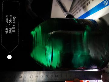 Tamaño modificado para requisitos particulares verde del solo cristal de la caja de reloj del cristal de zafiro Al2O3