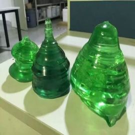 Solo artificial verde del cristal de zafiro del laser para el tamaño modificado para requisitos particulares del vidrio de reloj