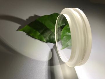 Superficie pulida lente óptica modificada para requisitos particulares del paso de los componentes del zafiro de la forma para el equipo del vacío