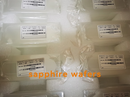 Transmitencia óptica DSP/SSP de Dia50.8mm Thic100+/-15um Sapphire Wafer Sapphire Window High