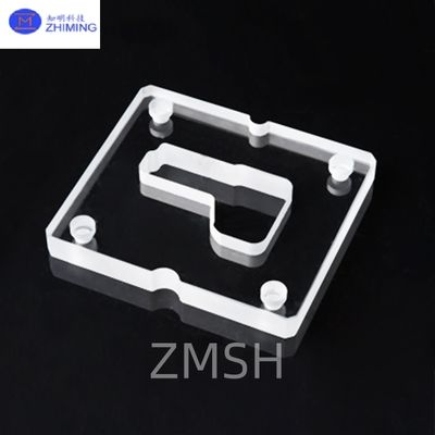 Buen precio Placas de cuarzo fundido de forma personalizada con orificios pasantes ópticos en línea