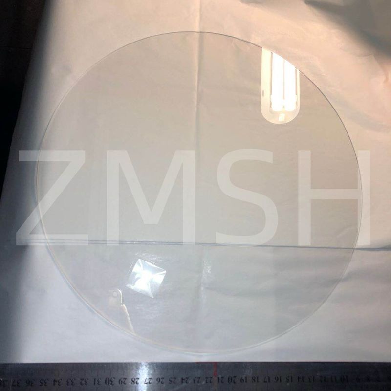 Wafer de zafiro Al2O3 8 pulgadas C plano A plano M plano KY doble diapositiva pulida SSP