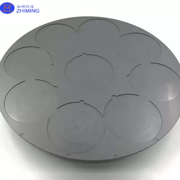bandeja cerámica de carburo de silicio utilizada para soportar materiales obleas de semiconductores excelente resistencia a la corrosión