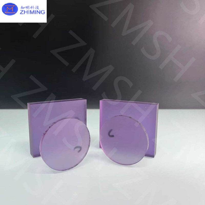 Saphiros hechos en laboratorio, piedras preciosas sintéticas, materias primas de la escala Mohs 9 para joyas, hechas transparentes.
