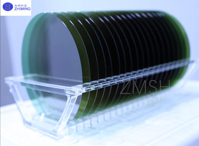 8 pulgadas 4H-N SiC Wafer espesor 500±25μm o personalizado N-doped de calidad de investigación de producción de simulacro