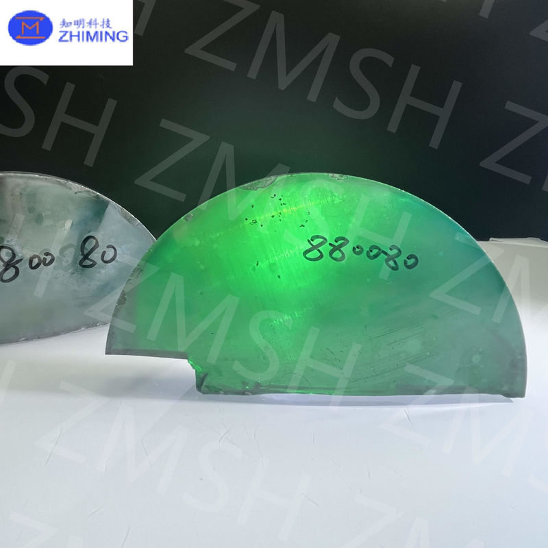 Verde esmeralda Moissanita SiC de cristal único dureza de Mohs 9,25 Moissanita materia prima para joyas