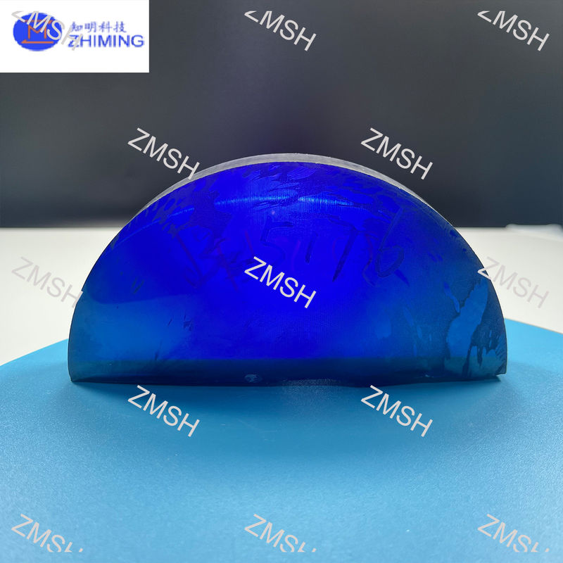 Moissanita Piedra gemosa en bruto azul real sintético SiC monocristalino dureza de Mohs 9,25 materias primas para joyas
