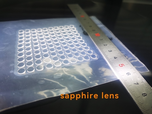 Buen precio Al2O3 Custom Single Crystal Sapphire Laser Cut Windows Glass Dia5.5 x 0.5mmt DSP en línea
