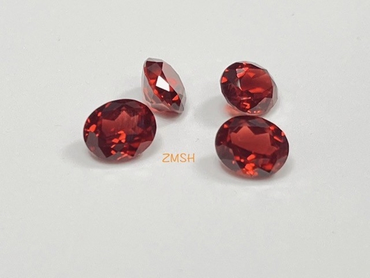 Buen precio Corte rojo Gem Stone Rectangle sintético/forma oval Sapphire Corundum Material azul en línea