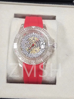 Buen precio Cuadrado redondo oval de forma hexagonal de zafiro Cuadro de reloj resistente al agua resistente a los arañazos en línea