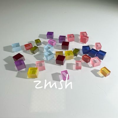 Cultivo artificial color dopado zafiro AL2O3 método CZ personalizado rubí azul Padparadscha