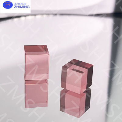 Zafiro rosa Materia prima Zafiro hecho en laboratorio Piedra preciosa Inmaculada Dureza de Mohs de 9