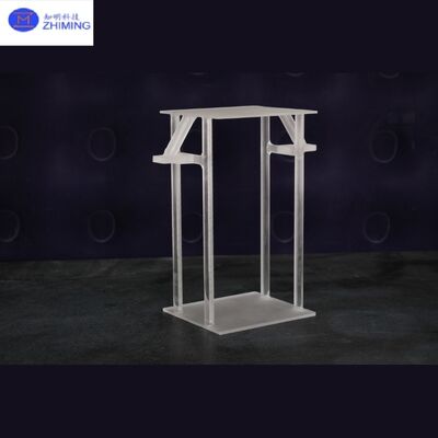 Porta-barcos de cuarzo para procesamiento de obleas de semiconductores Componentes de vidrio de cuarzo de alta pureza Alta temperatura
