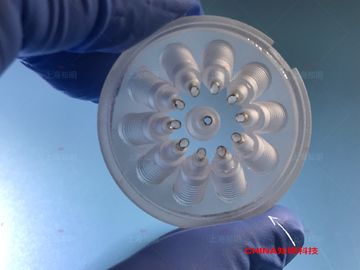Buen precio Forma modificada para requisitos particulares agujero líquido de cristal transparente de la rosca de tornillo de la válvula del zafiro en línea