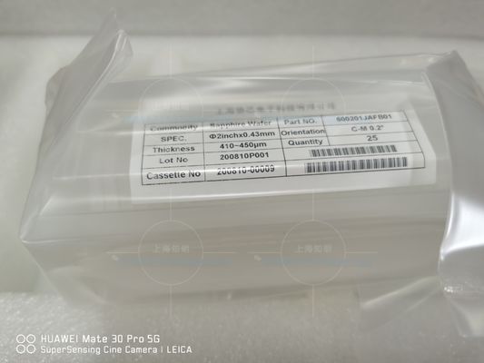 Buen precio grado óptico Sapphire Wafer del substrato de 430um C AXIS en línea