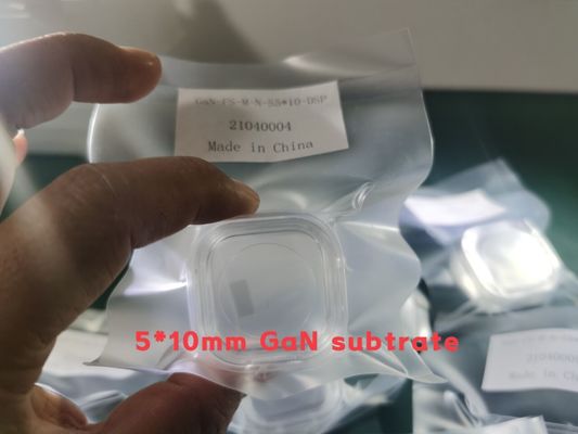 Buen precio Oblea modificada para requisitos particulares del nitruro del galio del tamaño 5x10m m M Axis Free Standing HVPE en línea