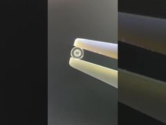 Componentes de zafiro transparente de orificio pasante