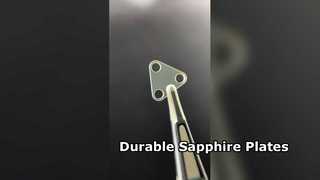 Placa de zafiro personalizada con agujeros