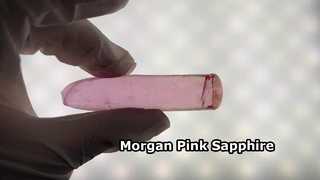 Cristal de zafiro rosa Morgan